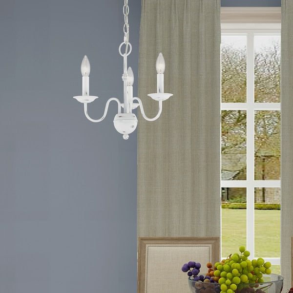 Windsor 3 Light Antique White Mini Chand