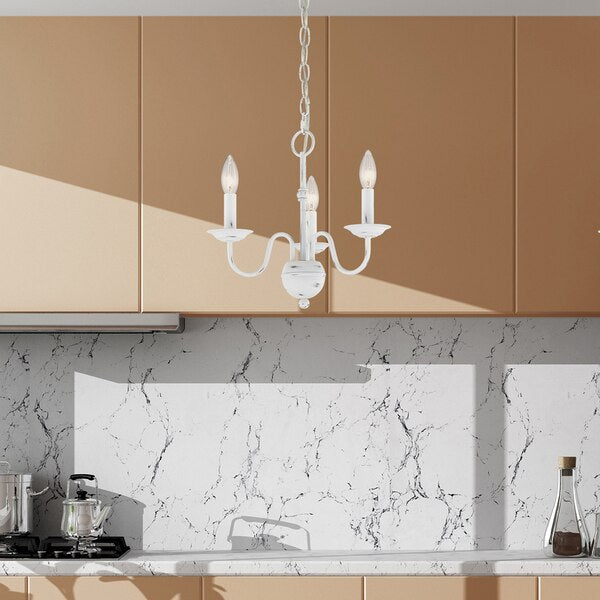 Windsor 3 Light Antique White Mini Chand
