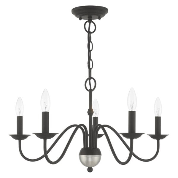 Windsor 5 Light Black Chandelier