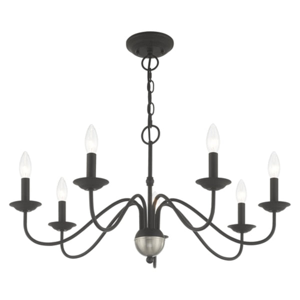 Windsor 7 Light Black Chandelier