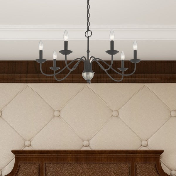 Windsor 7 Light Black Chandelier
