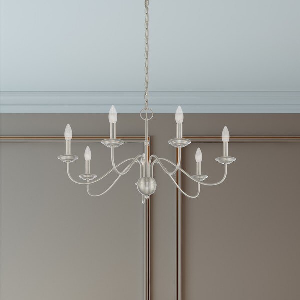 Windsor 7 Light Brushed Nickel Chandelier