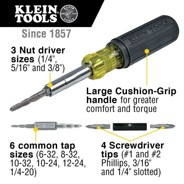 Multi-Bit Screwdriver / Tap Tool, 14-Piece