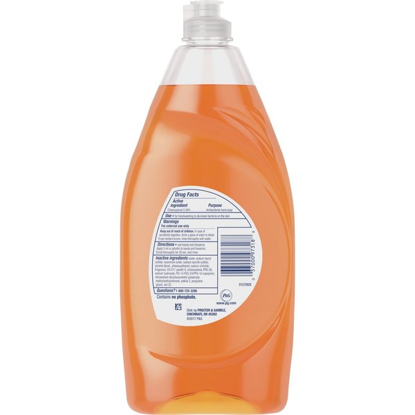 Dishwashing Detergent, 28 oz., Bottle, PK8