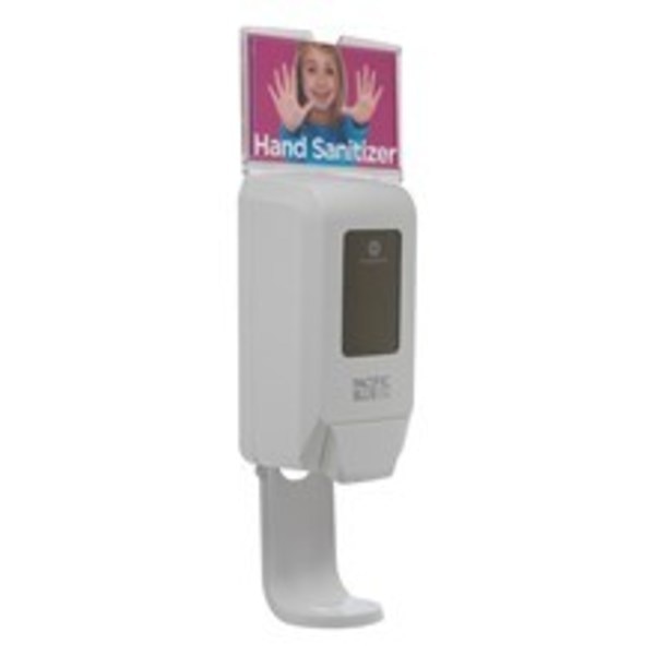 Soap/Sanitizer Dispenser, White, Plastic