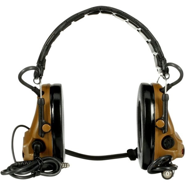 Tactical Headset, Foldable, Dual Lead, Brn