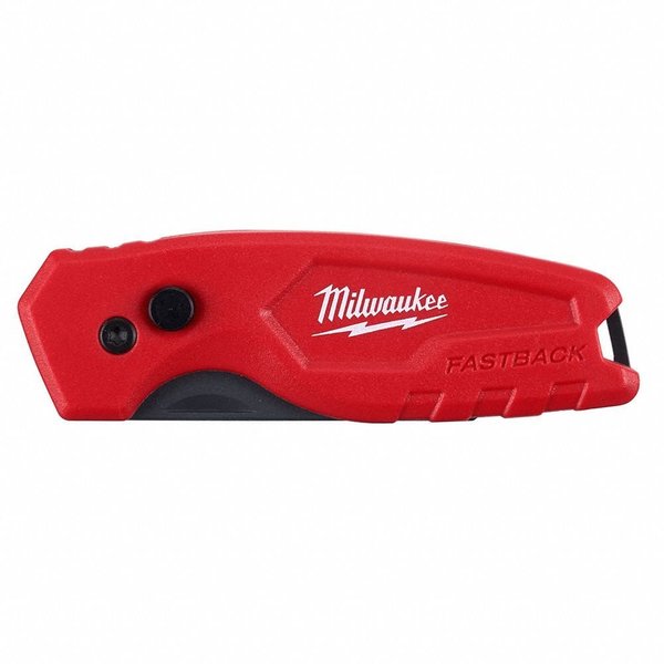 6-5/32 in. General Purpose FASTBACK Compact Folding Utility Knife in Red