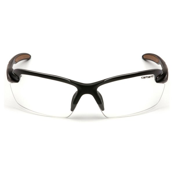 Safety Glasses, Wraparound Gray Polycarbonate Lens, Anti-Fog, Anti-Static, Scratch-Resistant