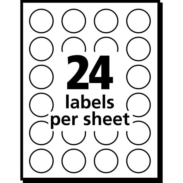 AveryÂ® Yellow Removable Print or Write Color Coding Labels for Laser and Inkjet Printers 5462, 3/4