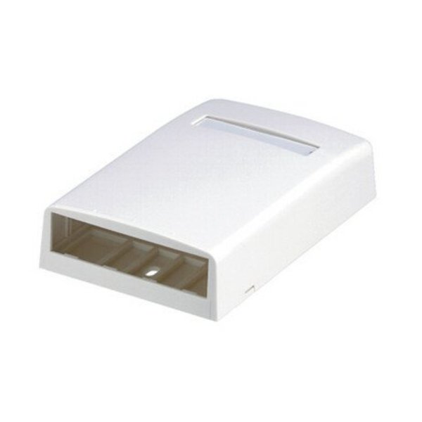 Surface Mount Box, Mini Com, 4 Port, White