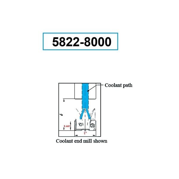 1 X 1 Shank Indexable Coolant-Thru End Mill