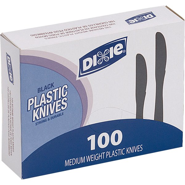 Dixie, Knife, Medium, Blk, PK100