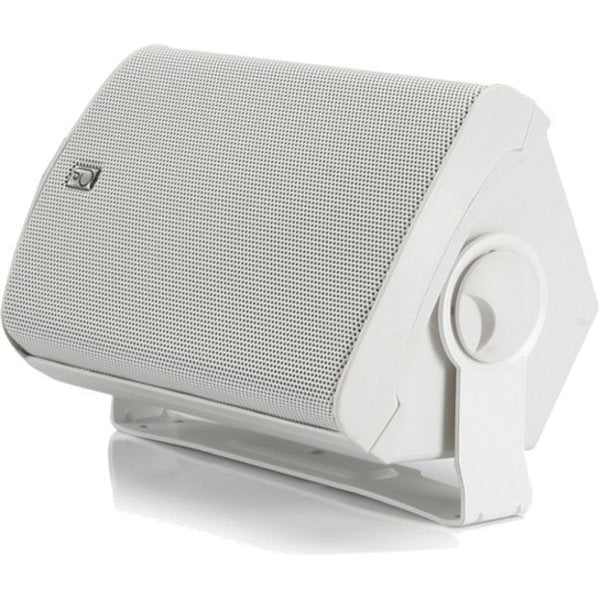 Outdoor Box Speakers, White, 4-3/4in.D, PR