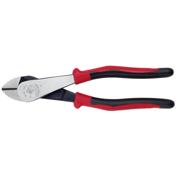 8 1/8 in High Leverage Diagonal Cutting Plier Standard Cut Oval Nose Uninsulated