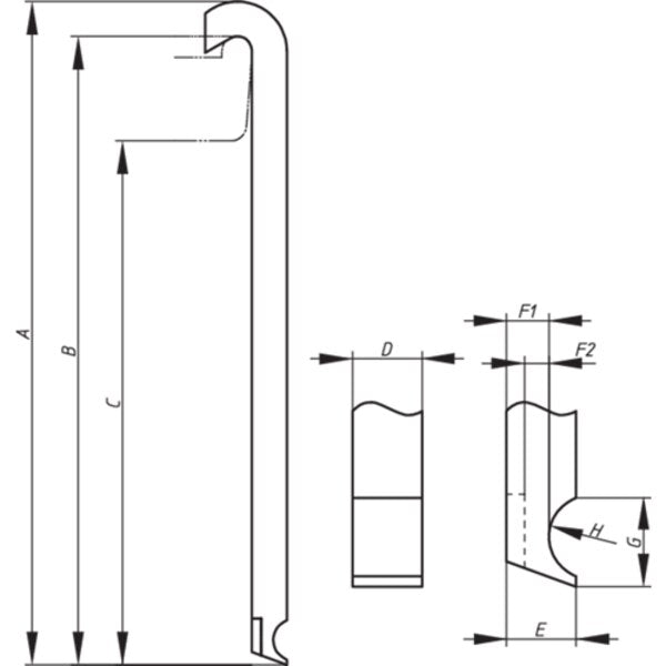 Pulling Legs, Set Of 4 pcs., 235mm