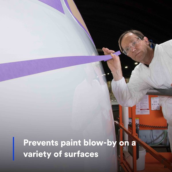 Masking Tape, 72mm W, Rubber Adhesive, PK12