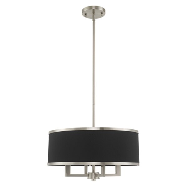 Park Ridge 4 Light Brushed Nickel Pendant Chandelier