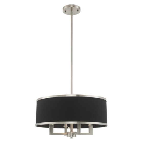 Park Ridge 4 Light Brushed Nickel Pendant Chandelier