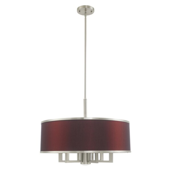 Park Ridge 7 Light Brushed Nickel Pendan