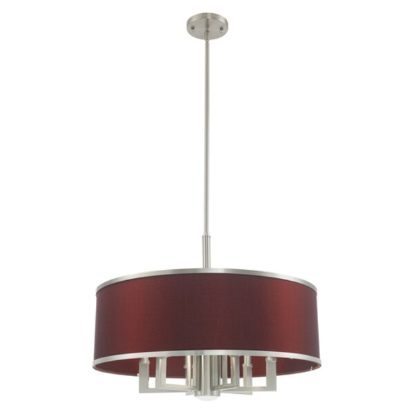 Park Ridge 7 Light Brushed Nickel Pendan