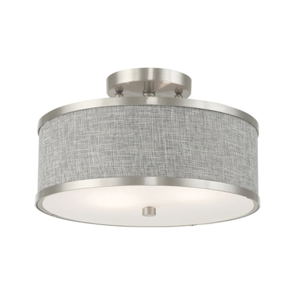 Park Ridge 2 Light Brushed Nickel Ceiling Mount