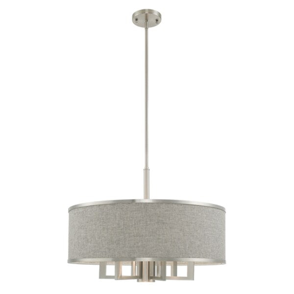 Park Ridge 7 Light Brushed Nickel Pendant Chandelier