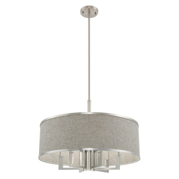 Park Ridge 7 Light Brushed Nickel Pendant Chandelier