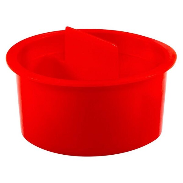 Center Pull-Tab Tapered Plug, Red, Low-Density Polyethylene 5000 PK