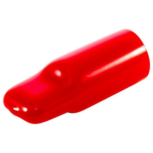 Vinyl Flat Pull-Tab Cap, Black, Red, Vinyl 5000 PK