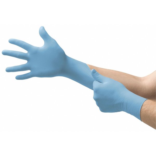 Microflex Exam Gloves with Textured Fingertips, Nitrile, Powder-Free, XL (Size 10), Blue, 100 Pack