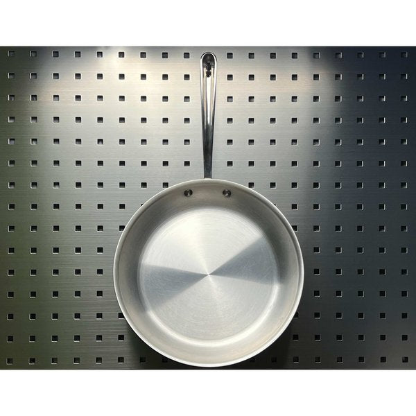 1 In. Single Rod 30 Degree Bend Stainless Steel Pegboard Hook for Stainless Steel LocBoard 3 Pack