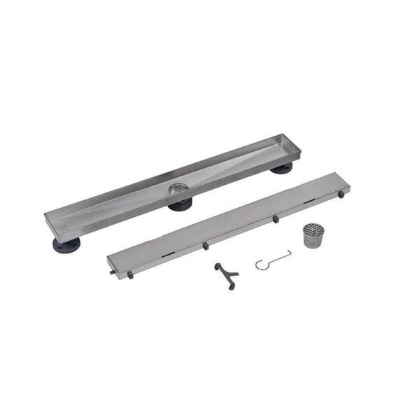 Designlineâ¢ 24 in. Stainless Steel Linear Shower Drain Tile-in Grate