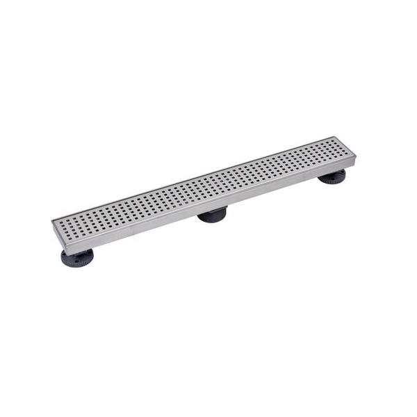 Designlineâ¢ 24 in. Stainless Steel Linear Shower Drain Square Grate