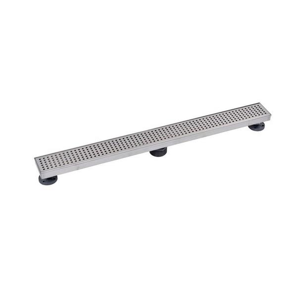 Designlineâ¢ 32 in. Stainless Steel Linear Shower Drain Square Grate