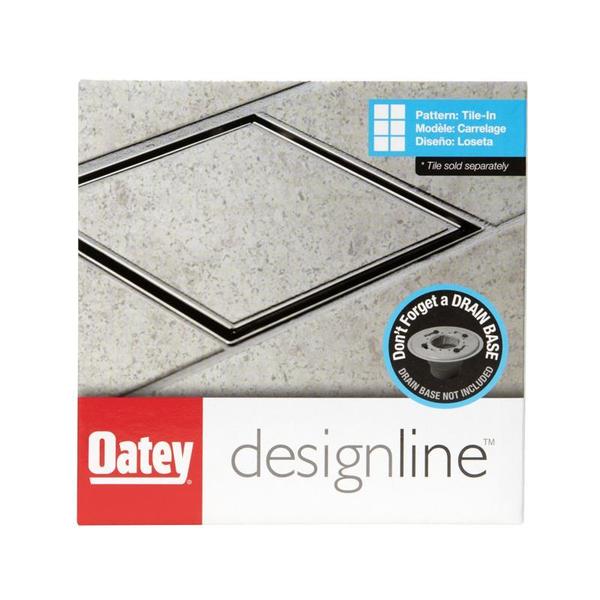 Designlineâ¢ 6 in. x 6 in. Square Drain Tile-in Grate