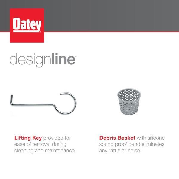 Designlineâ¢ 6 in. x 6 in. Square Drain Tile-in Grate