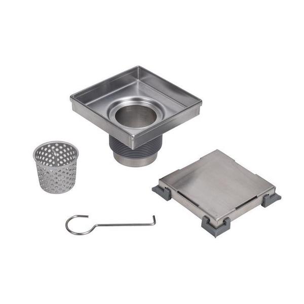 Designlineâ¢ 6 in. x 6 in. Square Drain Tile-in Grate