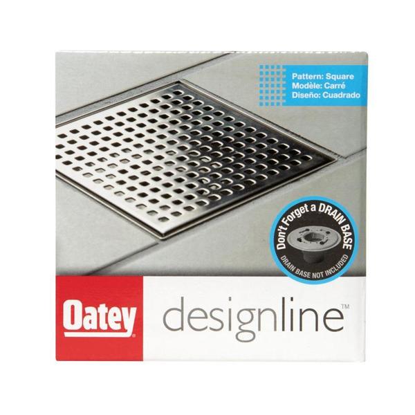 Designlineâ¢ 4 in. x 4 in. Square Drain Square Grate