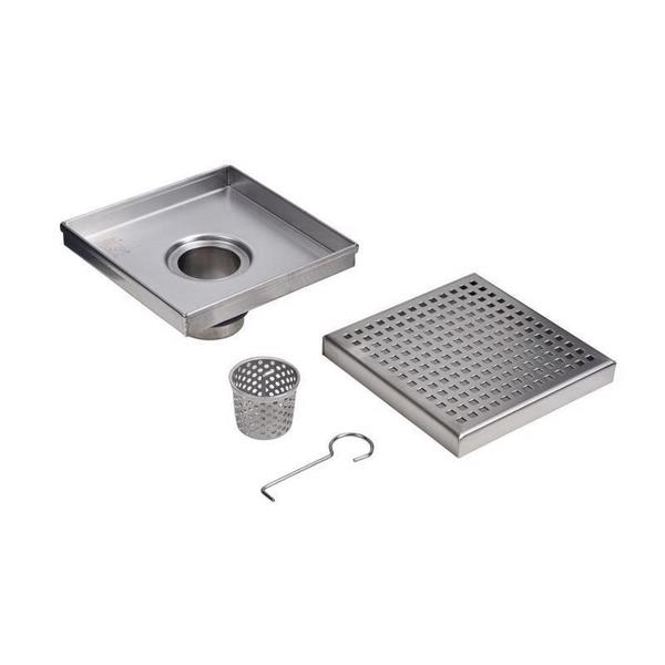 Designlineâ¢ 4 in. x 4 in. Square Drain Square Grate