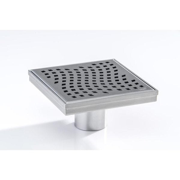 Designlineâ¢ 6 in. x 6 in. Square Drain Wave Grate