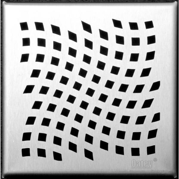 Designlineâ¢ 6 in. x 6 in. Square Drain Wave Grate