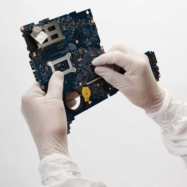 Disposable Gloves, Nitrile, White, 100 PK