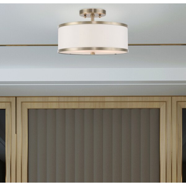 Park Ridge 2 Light Antique Brass Ceiling