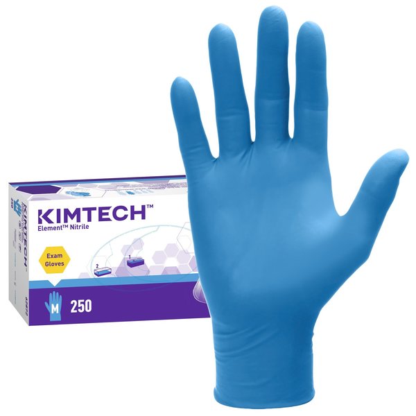 Nitrile Exam Gloves, Nitrile, Blue, 250 PK