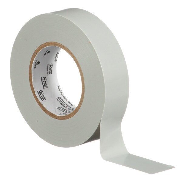 Elec Tape, 60 ft Lx3/4 in W, 6 mil, Gray