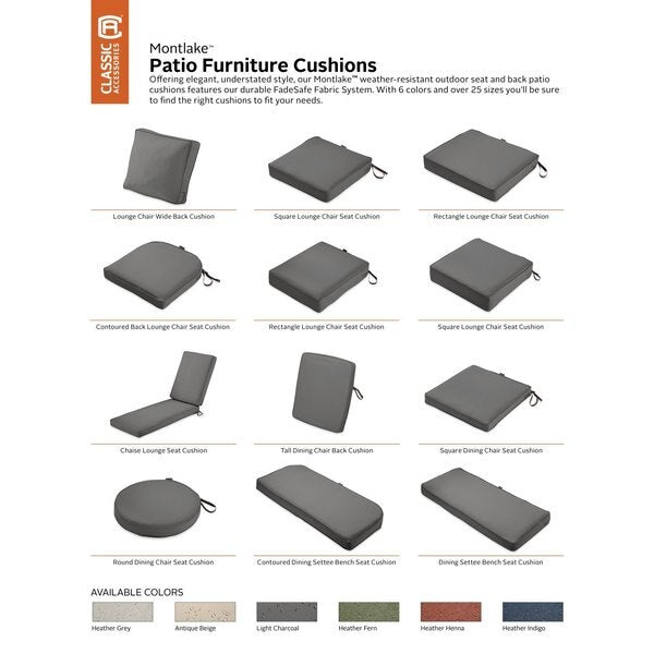 Montlake Light Charcoal Cushion Set, 23