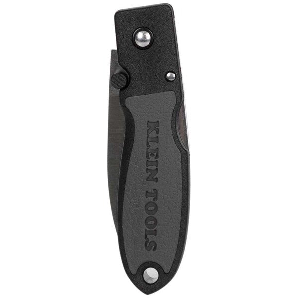 Lightweight Lockback Knife, 2-3/8-Inch Drop Point Blade, Black Handle