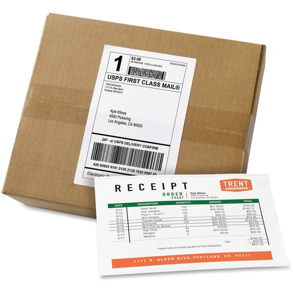 Shipping Labels/Paper Receipt, 5-1, PK100