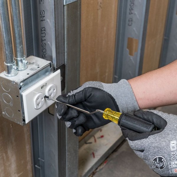 General Purpose Multi-Bit Offset Screwdriver 3/16 in Round