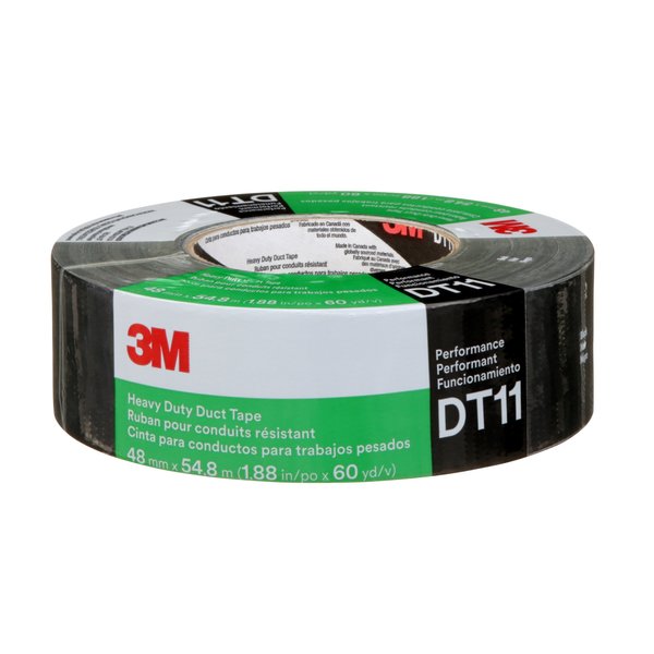 Duct Tape, Black, 11 mil, 54.8m L x 48mm W
